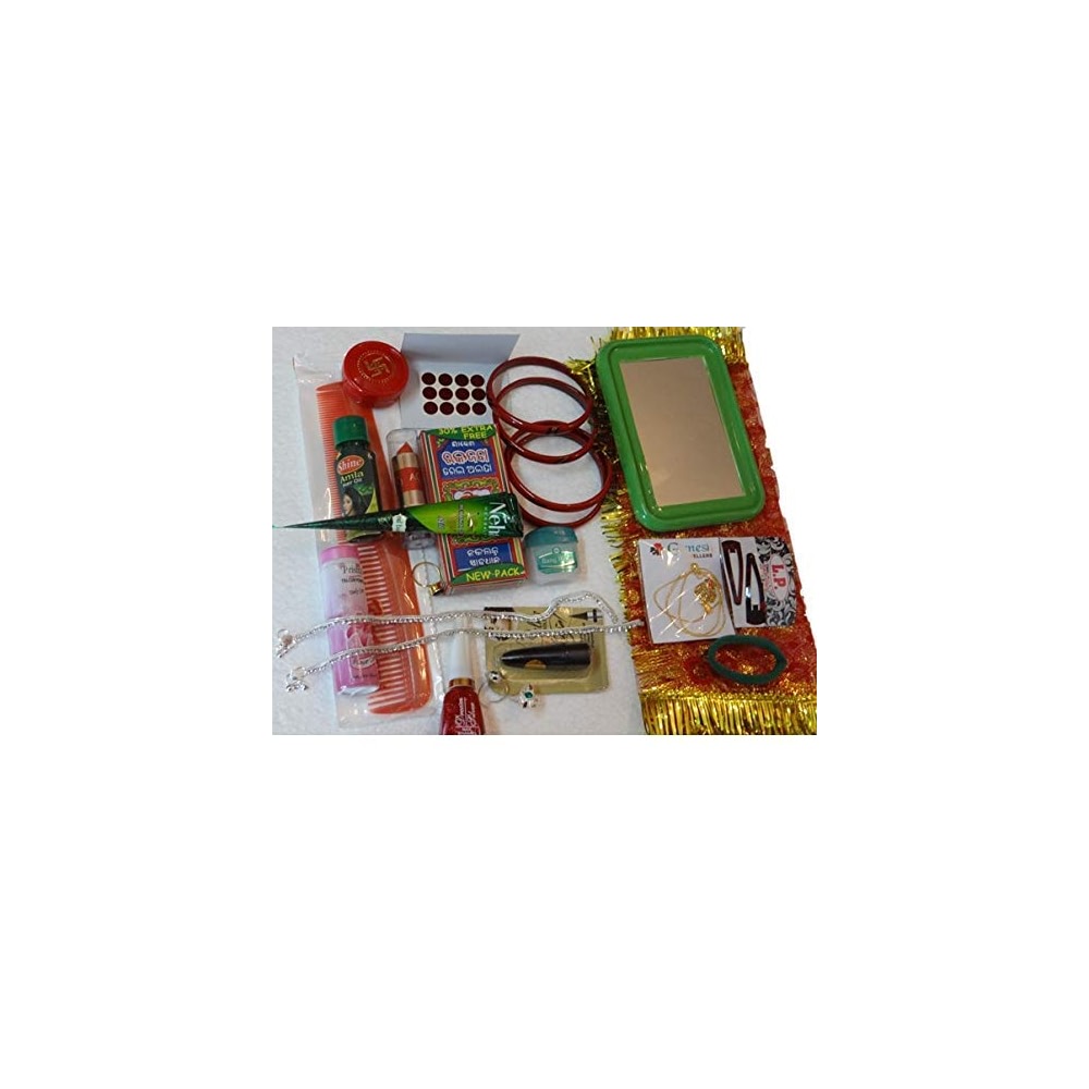 Navarti Color Navratri Mata Ka Shringar Kit - Devi Solah Shringar With 21 Items for ...
