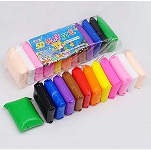 generic omank 12 pcs air dry clay colorful children modeling soft clay with tools creative art diy crafts perfect gifts for kids 12 pcs