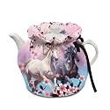 Generic Peach Blossom Horse Tea Pot Tea Kettle Decorative Cover Insulated Dustproof Bag Heat-Insulating Preventing Burns Dirt-Resistant Moving Teapot Protection Set Kitchen Accessories