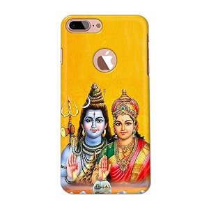 Generic PRINTFIDAA Lord Shiva Parvati Yellow Background