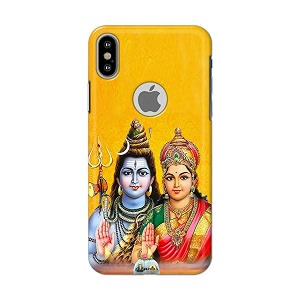 Generic PRINTFIDAA Lord Shiva Parvati Yellow Background