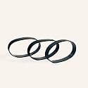 Generic Vacuum Belt Replacement for David D2000, T2000, Commercial X Models, 3-Pack, Black