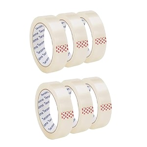1 inch bopp clear packaging tape for home office and school use pack of 6