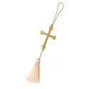 Christian Cross Car Hanging Dream Catcher | Spiritual Auto Interior Hanging Accessory| Decorative Cross Charm for Rear View Mirror | Symbol of Positivity & Protection | Ideal Gifting Item