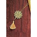 Islamic Car Hanging Dream Catcher Accessories Best for Your Car Interior Hanging, Gift, (Golden Panjetan Pak)