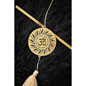 religioushindu culture car hanging dream catcher accessories best for your car interior ornament multipurpose use hanging gift golden om circle