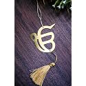 Ek Onkar Car Hanging Dream Catcher | Religious Hindu Spiritual Ornament for Car, Home &amp; Office Décor | Multipurpose Hanging Accessory Item for Positivity &amp; Protection