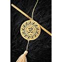 Religious/Hindu Culture Car Hanging Dream Catcher Accessories Best for Your Car Interior Ornament Multipurpose Use Hanging, Gift, (Golden Om Circle)