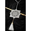 Religious/Hindu Culture Car Hanging Dream Catcher Accessories Best for Your Car Interior Ornament Multipurpose Use Hanging, Gift, (Silver Shree Yantra)