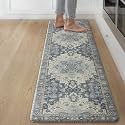 GENIMO Anti Fatigue Kitchen Mats for Floor 17"X59", Runner Rug,Navy