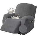 Genina Waterproof Recliner Chair Cover,1 Seat Couch Cover,Dark Gray