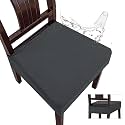 Genina Waterproof Seat Covers for Dining Room Chairs, Rear Gapped