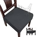 Genina Waterproof Seat Covers for Dining Room Chairs, Rear Covered