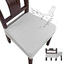 Genina Waterproof Seat Covers for Dining Room Chairs, Rear Gapped