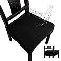 Genina Waterproof Seat Covers for Dining Room Chairs, Rear Covered