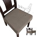 Genina Waterproof Seat Covers for Dining Room Chairs, Rear Covered
