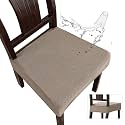 Genina Waterproof Seat Covers for Dining Room Chairs, Rear Covered