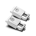 Genmitsu 2PCS Upgrade Aluminum Mini Vise Clamp, High-Precision CNC Router Clamp for Woodworking & Metalworking Milling Project, Size 2.2" x 0.9" x 0.8" (56 x 22 x 21mm), Low Profile