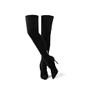 GENSHUO Women's Over the Knee Boots Stiletto Pointed Toe Thigh High Heel