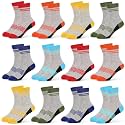 GENTABY Boys Crew Socks Novelty Plaid Kids