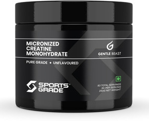 gentle beast sportsgrade pure micronised creatine monohydrate powder  lab tested 100 creatine 250 g unflavoured