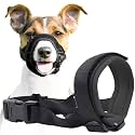 Gentle Muzzle Guard for Dogs - Prevents Biting and Unwanted Chewing Safely Secure Comfort Fit - Soft Neoprene Padding – No More Chafing – Training Guide Helps Build Bonds with Pet (S, Grey)