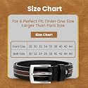 Genuine Leather Belt for Men - Adjustable