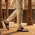 Genuine Leather Kolhapuri Chappals For Men| Leather Slippers For Men | Thong Sandals For Men | Stylish &amp; Comfortable