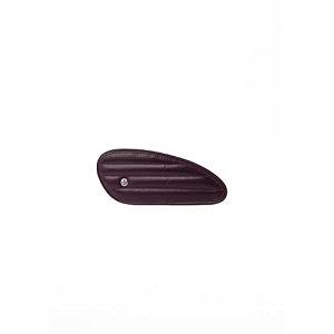 genuine leather motorcycle tank knee padstank grip for scratch protection by trip machine company- classic stripes mini caffeine