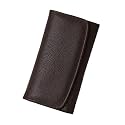Genuine Leather Women's RFID Blocking Trifold Slim Clutch Wallet with 12 Card Slots, 1 ID Window, and 4 Cash Slots