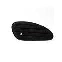 Genuine Suede Leather Motorcycle Tank Knee Pads/Tank Grip for Scratch Protection by Trip Machine Company- Classic Stripes, Black