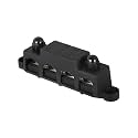 Genuine Unused 4 Post Busbar Bus Bar Power Distribution Block 5/16" 12V 250A With Cover Genuine OEM Replacement
