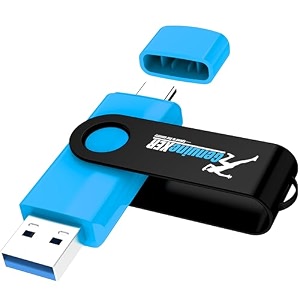 genuinexer premium 2-in-1 stylish 32gb flash drive type c pendrive  30 swivel dual otg pendrive  compatible with smartphonestabletspclaptop blue 32gb