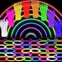 Genuvi 300 Pack Glow Sticks Bulk Party