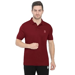 GenX Mens Solid Regular Fit Polo Shirt