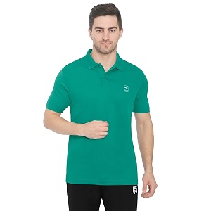 GenX Mens Solid Regular Fit Polo Shirt