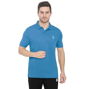 GenX Mens Solid Regular Fit Polo Shirt