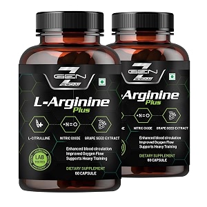l arginine plus supplement 1600 mg l arginine korean red panax ginseng extract for pre-work out for vascularity endurance heavy training nitric oxide booster 120 capsules