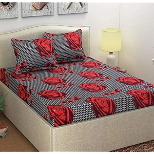 microfibre cotton 144 tc bedsheet black_standard
