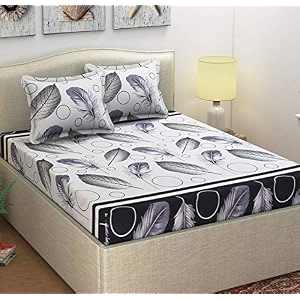 microfibre cotton 144 tc bedsheet white_standard