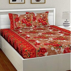 microfibre cotton 144 tc bedsheet multicolour_standard