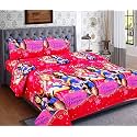 Microfibre Cotton 144 TC Bedsheet (Black_Standard)