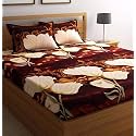 Microfibre Cotton 144 TC Bedsheet (Multicolour_Standard)