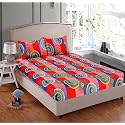 Microfibre Cotton 144 TC Bedsheet (Multicolour_Standard)