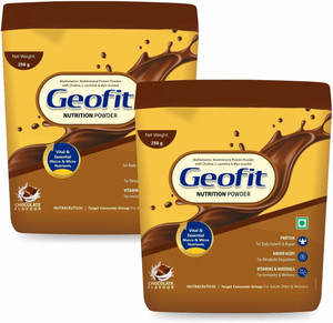 geofit nutrition powder chocolate flavour  high-calorie protein powder protein blends