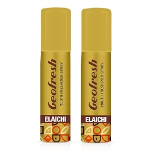 geofresh mouth freshener spray for men and women  elaichi flavour pack of 2 15g each