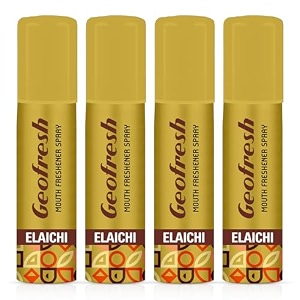 geofresh ayurvedic instant mouth freshener spray pack of 4 combo elaichi 15 g