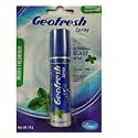 Geofresh by Leeford | Cool Mint Flavor Mouth Freshener Spray | Alcohol-Free, Low-Calorie &amp; Paraben Free | Instant Bad Breath Relief | Pocket-Size &amp; Portable Spray | Pack of 4 (15g each)