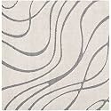 Geometric Wave Square Shaggy Carpet for Living