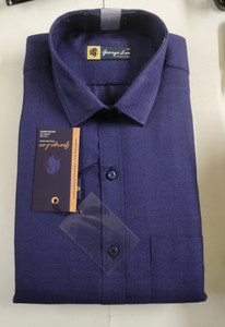 George Leo Men Slim Fit Solid Casual